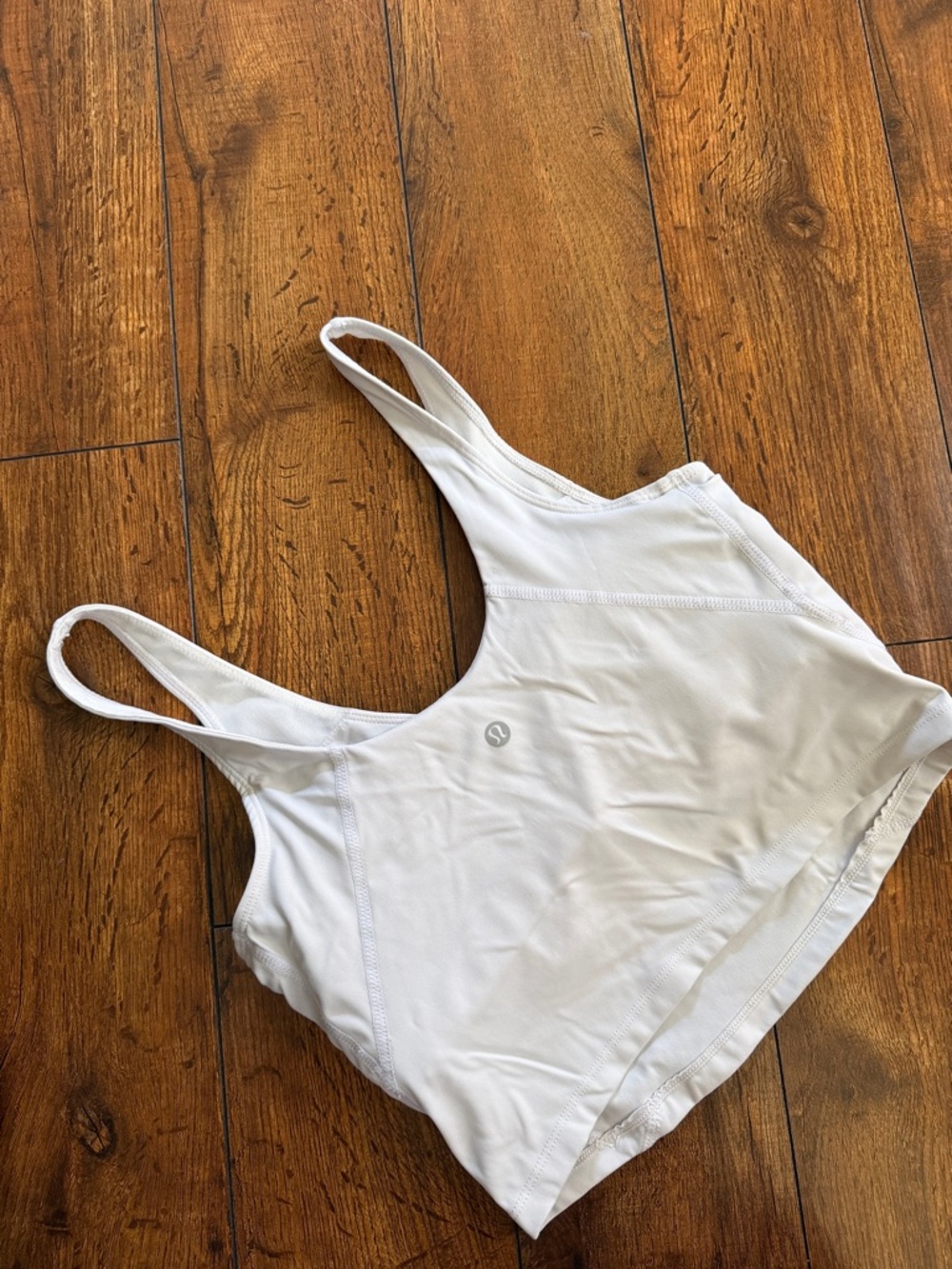 lululemon athletica White Cropped Tank Top - Picture 1 of 3